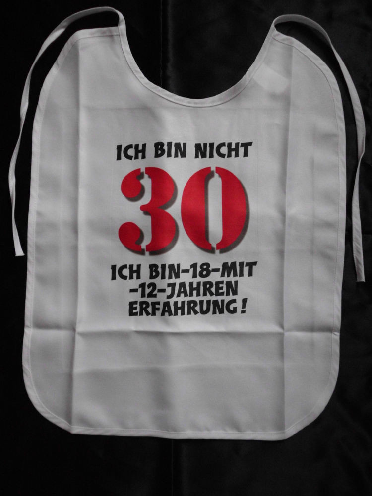 Geschenke 30. Geburtstag
 30 Geburtstag Lätzchen für Erwachsene witzige Geschenke