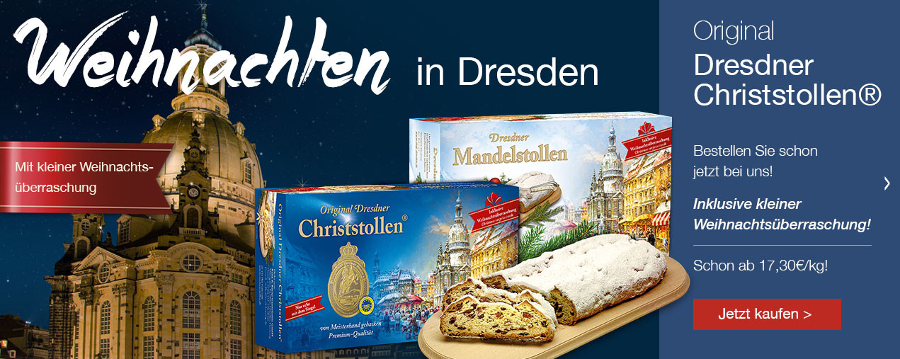 Geschenke Dresden
 Dresdner Stollen Christstollen Geschenke Dresdner