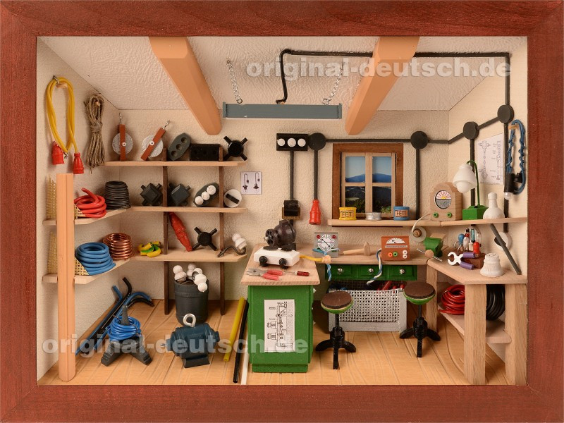 Geschenke Für Elektriker
 3D Holzbild Elektriker lasiert eine originelle
