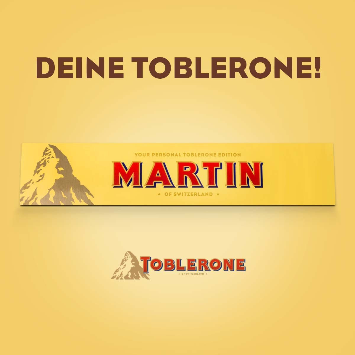 Geschenke Für Gestresste Frauen
 TOBLERONE Riegel mit Wunschnamen