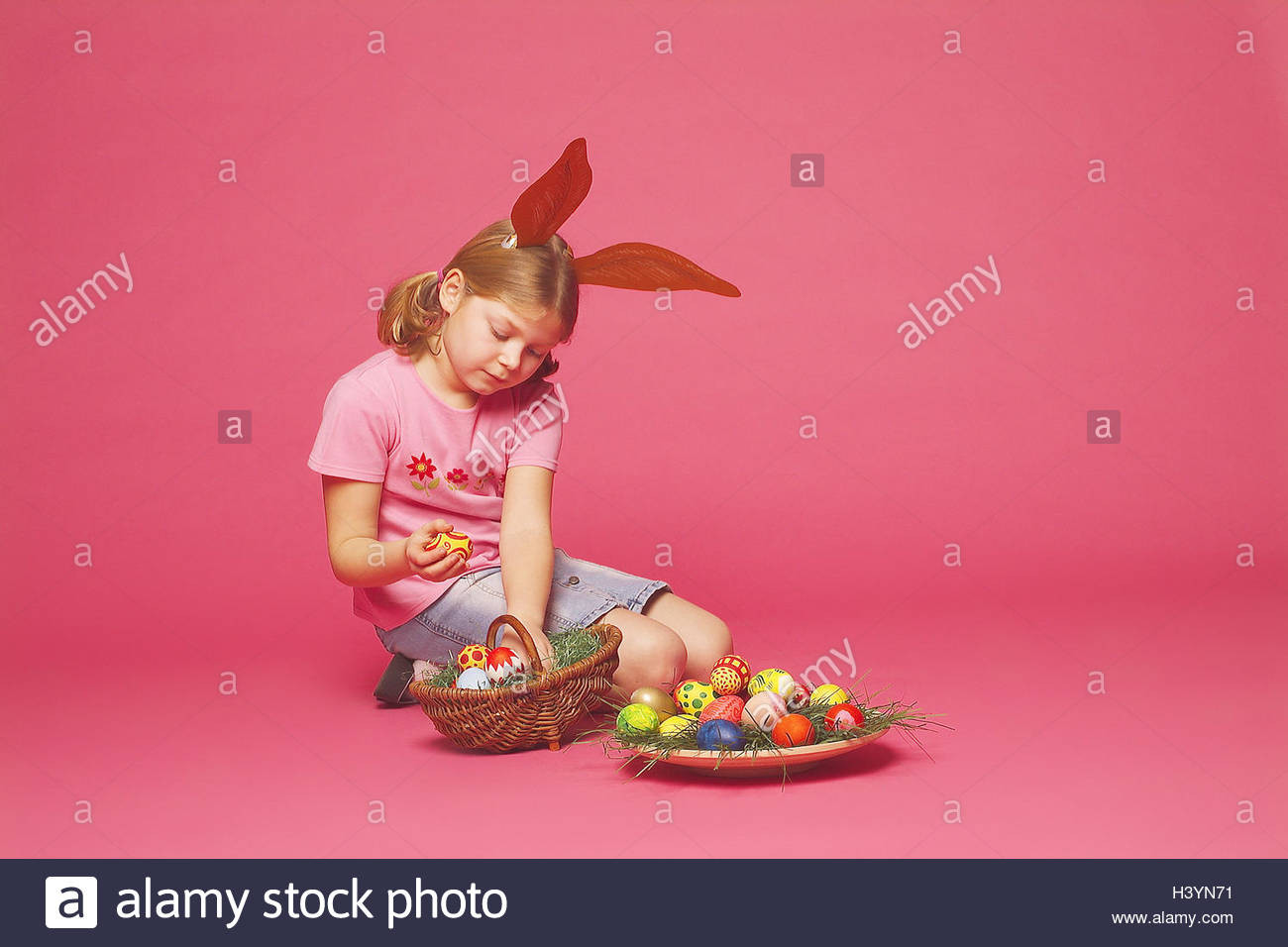 Geschenke Für Mädchen 8 Jahre
 Ostern Mädchen "der Hase Ohren" Osternest Ostereier