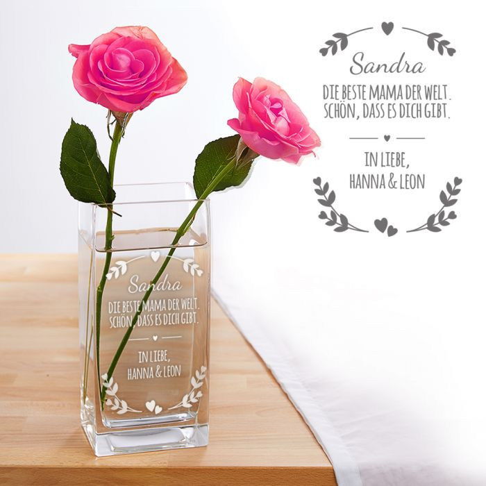 Geschenke Für Mama
 Vase für Mama personalisiert Vase für Mama personalisiert