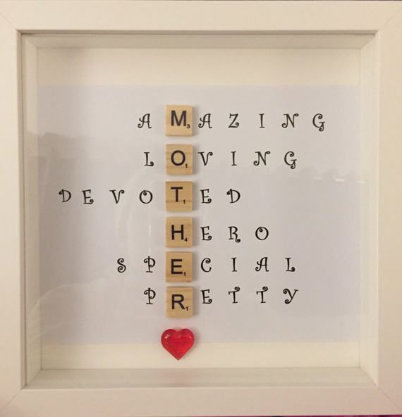 Geschenke Für Mama
 Special Scrabble Mother Mama Frame Caring Words Perfect