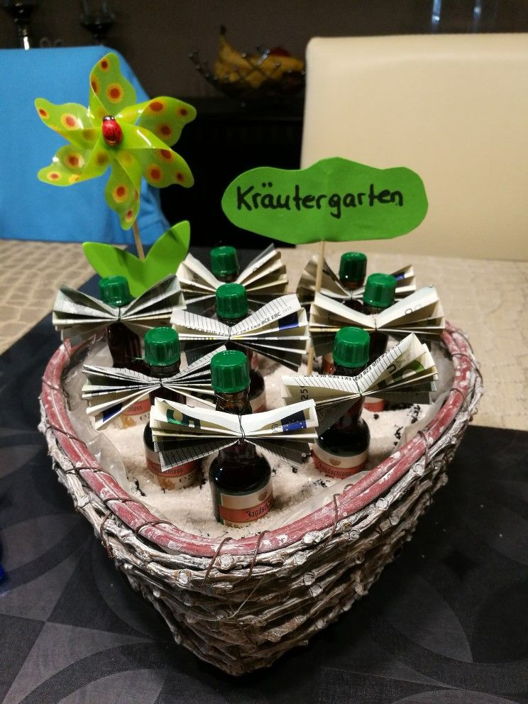 Geschenke Für Mann
 Kräutergarten Geldgeschenk für Männer Käutergarten