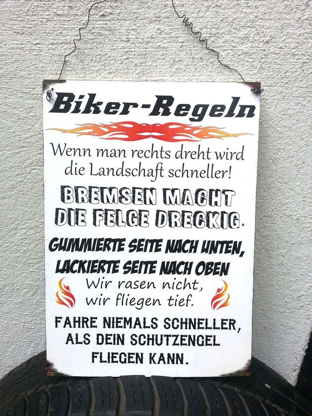 Geschenke Für Motorradfahrer
 Edles Holzschild für alle Motorradfahrer Große DinA4 mit