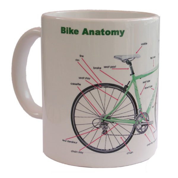 Geschenke Für Radfahrer
 Kaffeebecher Bike Anatomy