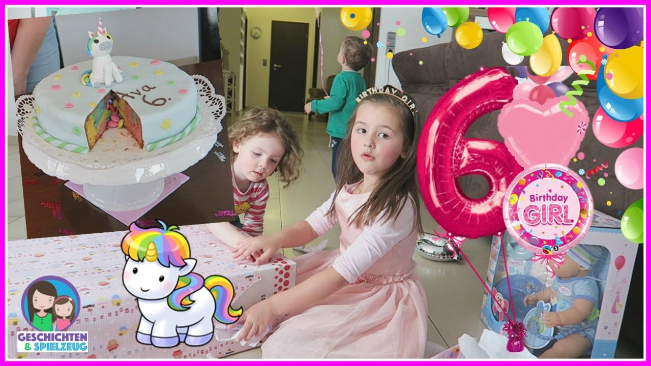 Geschenke Mädchen 6 Jahre
 Pinata Geschenke Einhorn Kuchen🎁 Avas 6 Geburtstag Teil