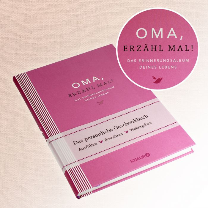 Geschenke Oma
 Erinnerungsalbum Oma erzähl mal Buch zur