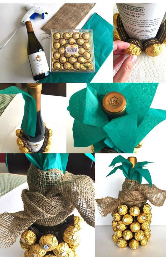 Geschenke Verzieren
 10 kreative Ideen wie Sie Weinflaschen verpacken und