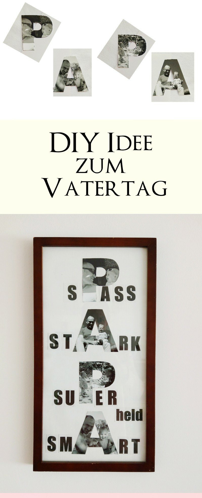 Geschenke Von Kindern Für Papa
 Bilder zum Muttertag und Vatertag basteln 3 DIY Ideen