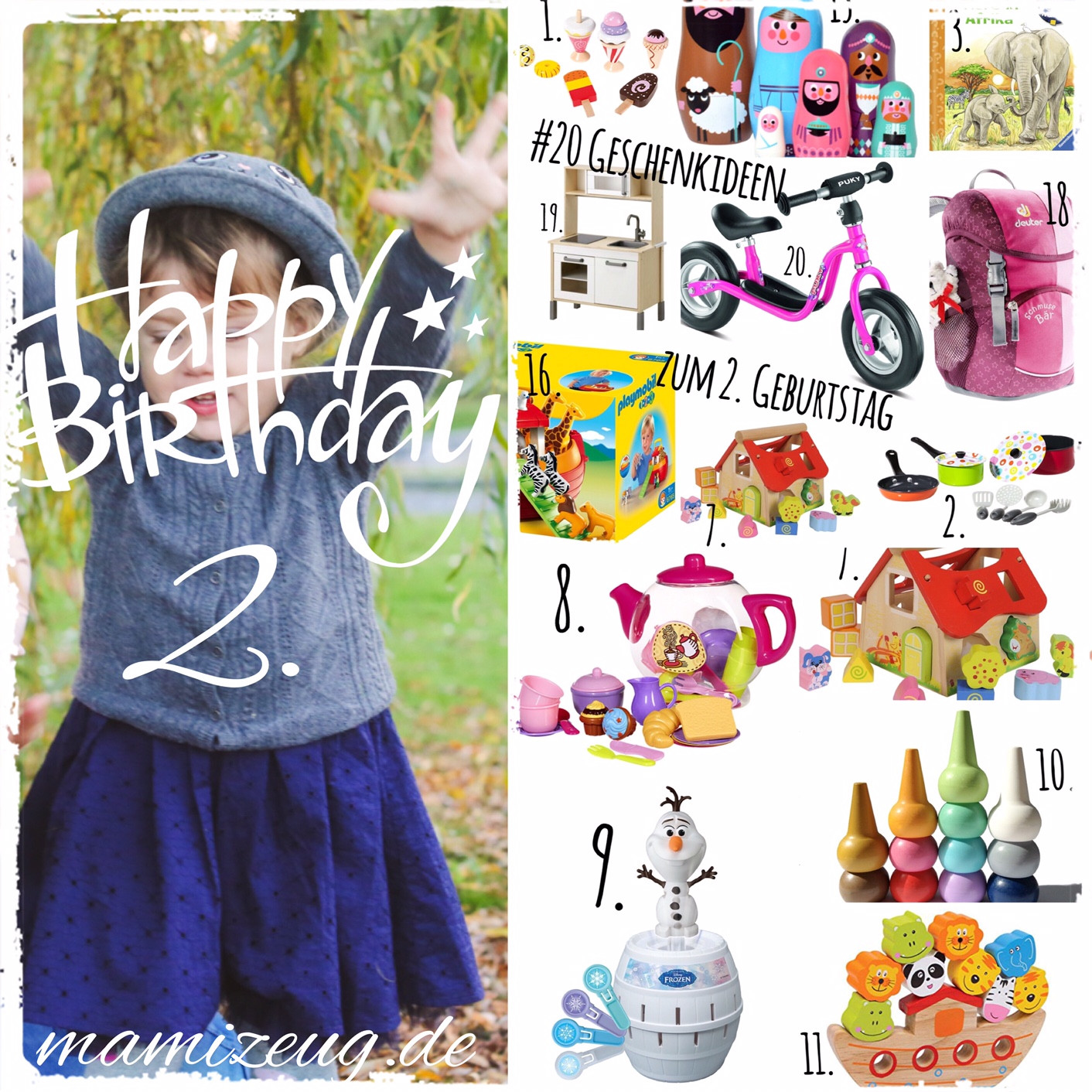 Geschenke Zum 3 Geburtstag Mädchen
 Die Top 20 Geschenke zum 2 Geburtstag mamizeug