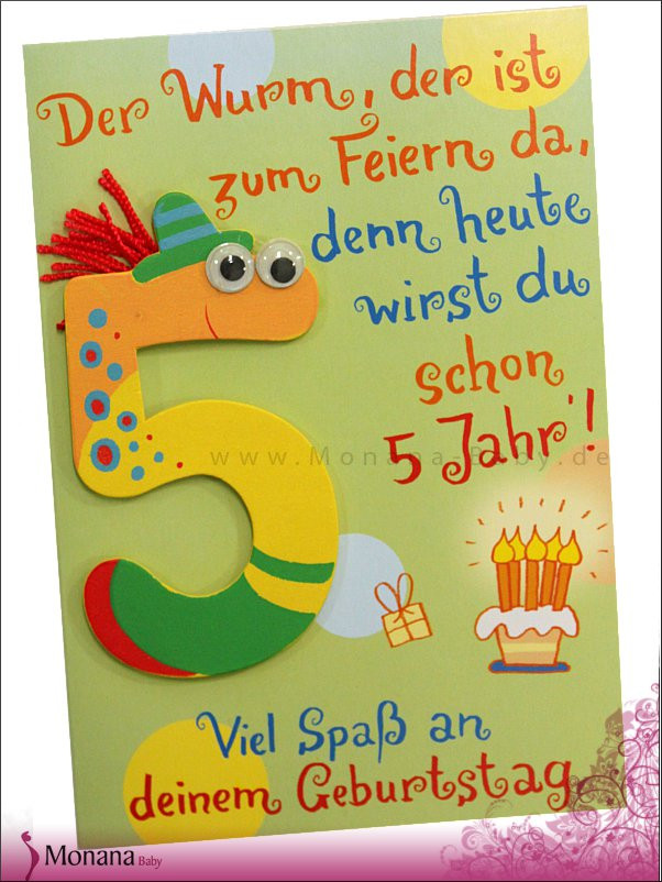 Geschenke Zum 5. Geburtstag Glückwunschkarte Zum 5 Geburtstag. product info...