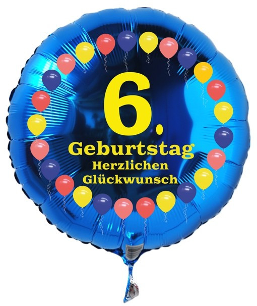 Geschenke Zum 6 Geburtstag
 Ballonsupermarkt lineshop Luftballon 6 Geburtstag