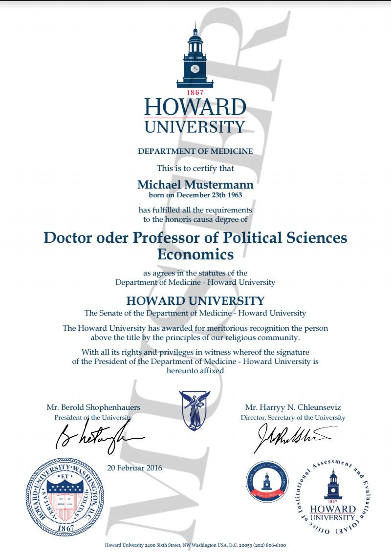 Geschenke Zum Doktortitel
 Doktortitel kaufen Haward University
