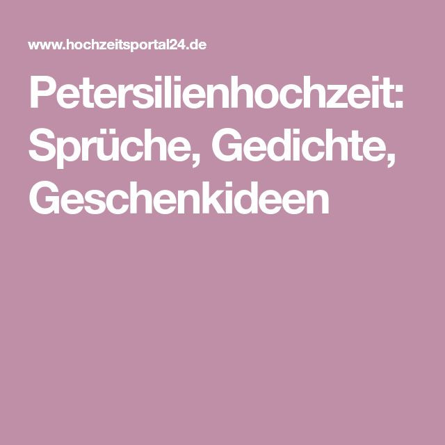 Geschenke Zur Petersilienhochzeit
 19 besten Petersilienhochzeit Bilder auf Pinterest