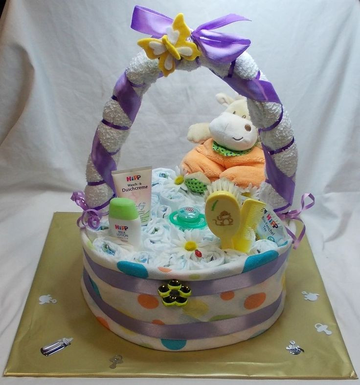 Geschenkideen Für Baby
 Windeltorte Geschenk zur Geburt Taufe Babygeburtstag