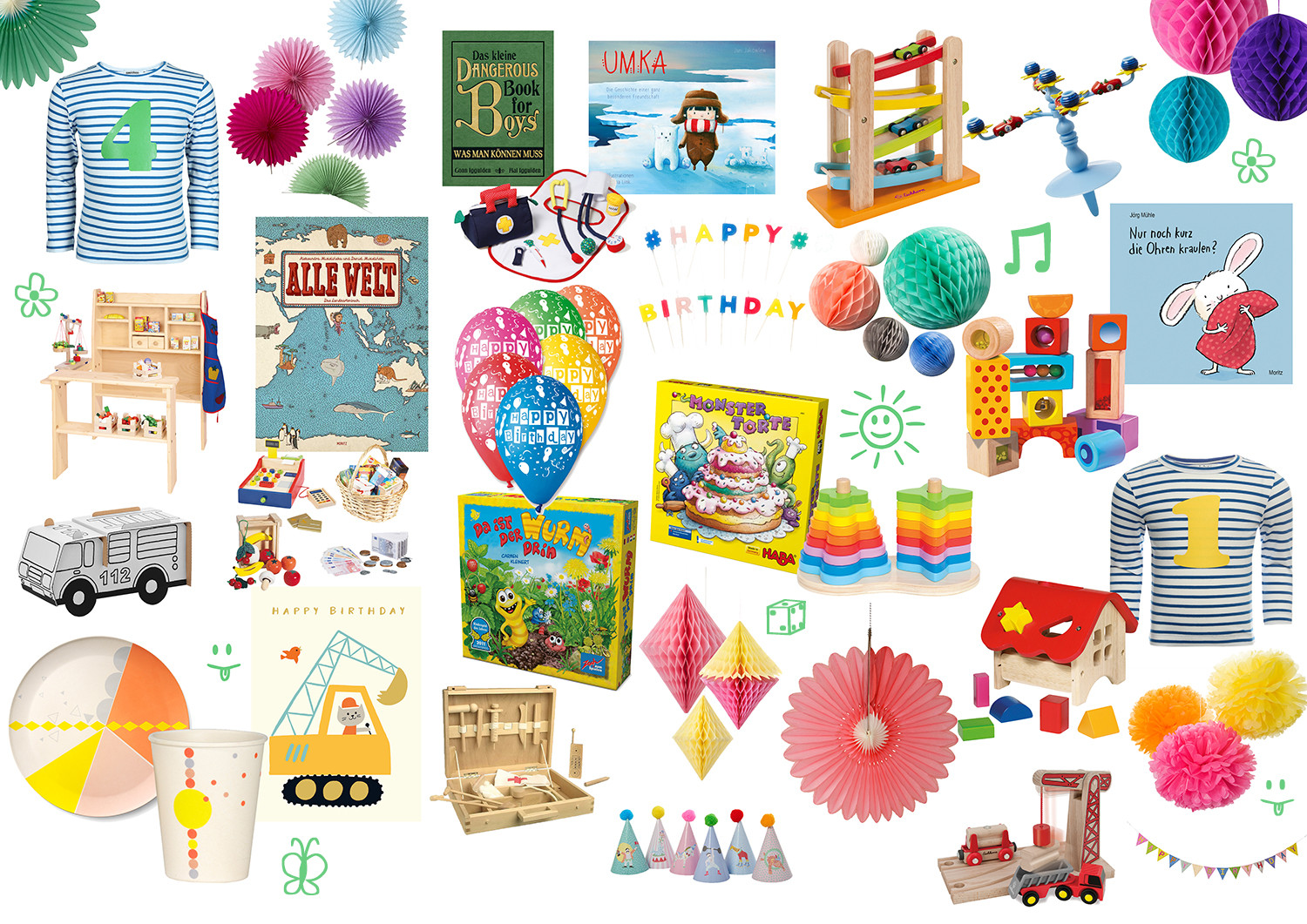 Geschenkideen Geburtstag
 Inspiration Life with kids Geschenkideen zum 1 und 4