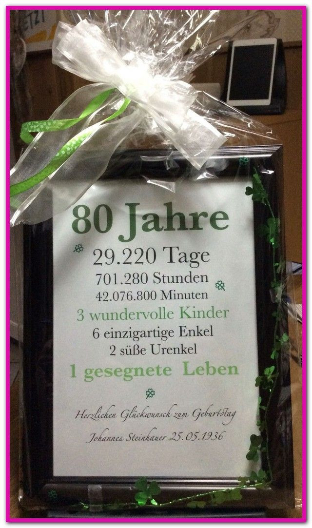 Geschenkideen Zum 80
 Besondere Geschenke Fur Manner Zum 80 Geburtstag