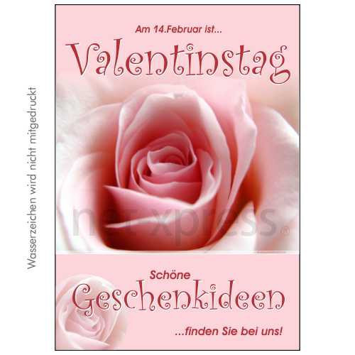 Geschenkideen Zum Valentinstag
 Plakat Geschenkideen zum Valentinstag