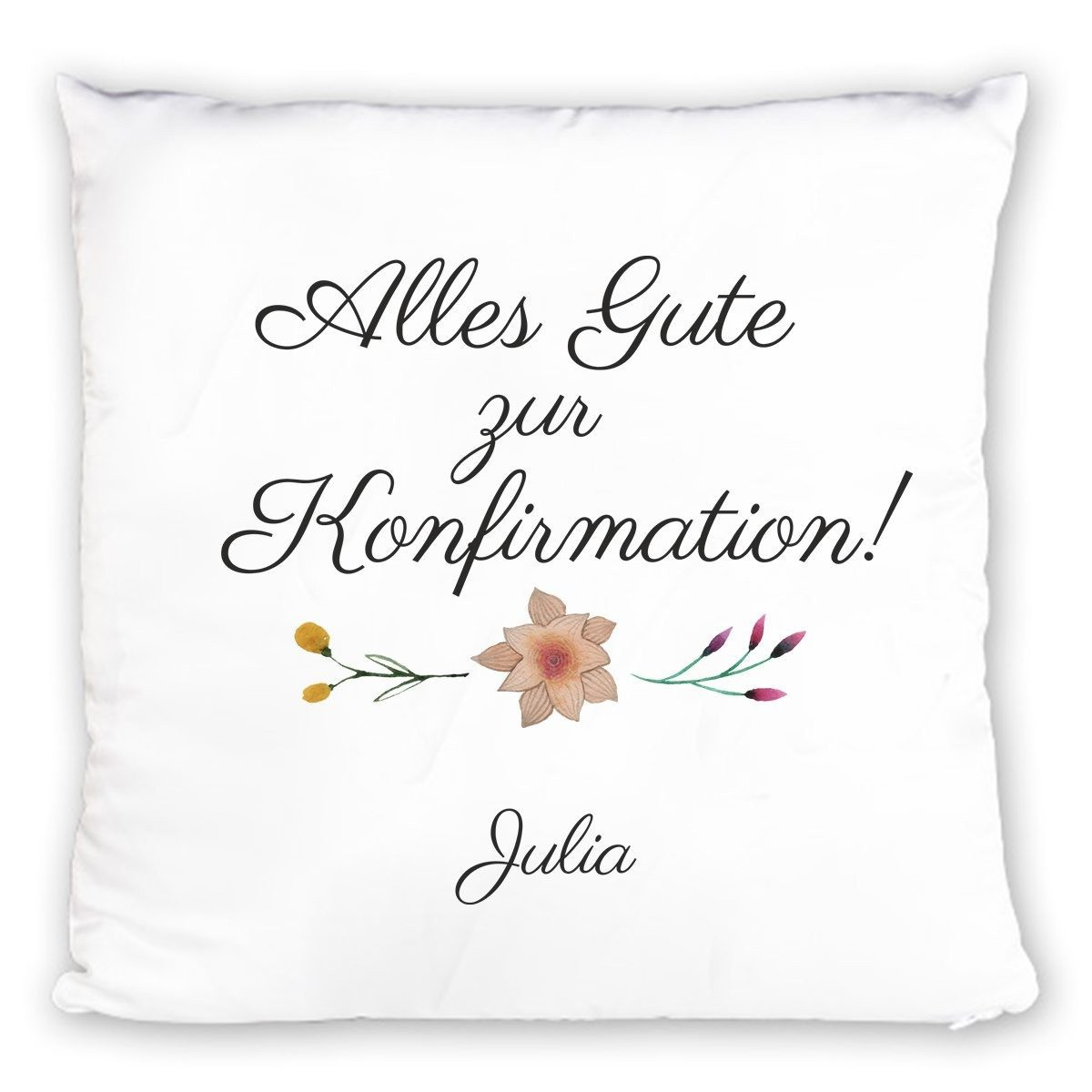 Geschenkideen Zur Konfirmation
 Namenskissen zur Konfirmation