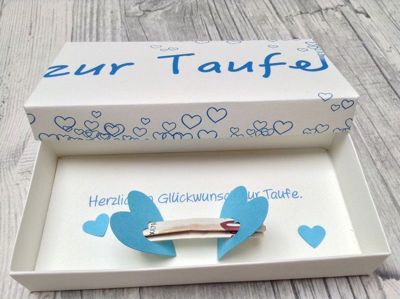 Geschenkideen Zur Taufe
 Geldgeschenke Geschenkbox zur Taufe ein Designerstück