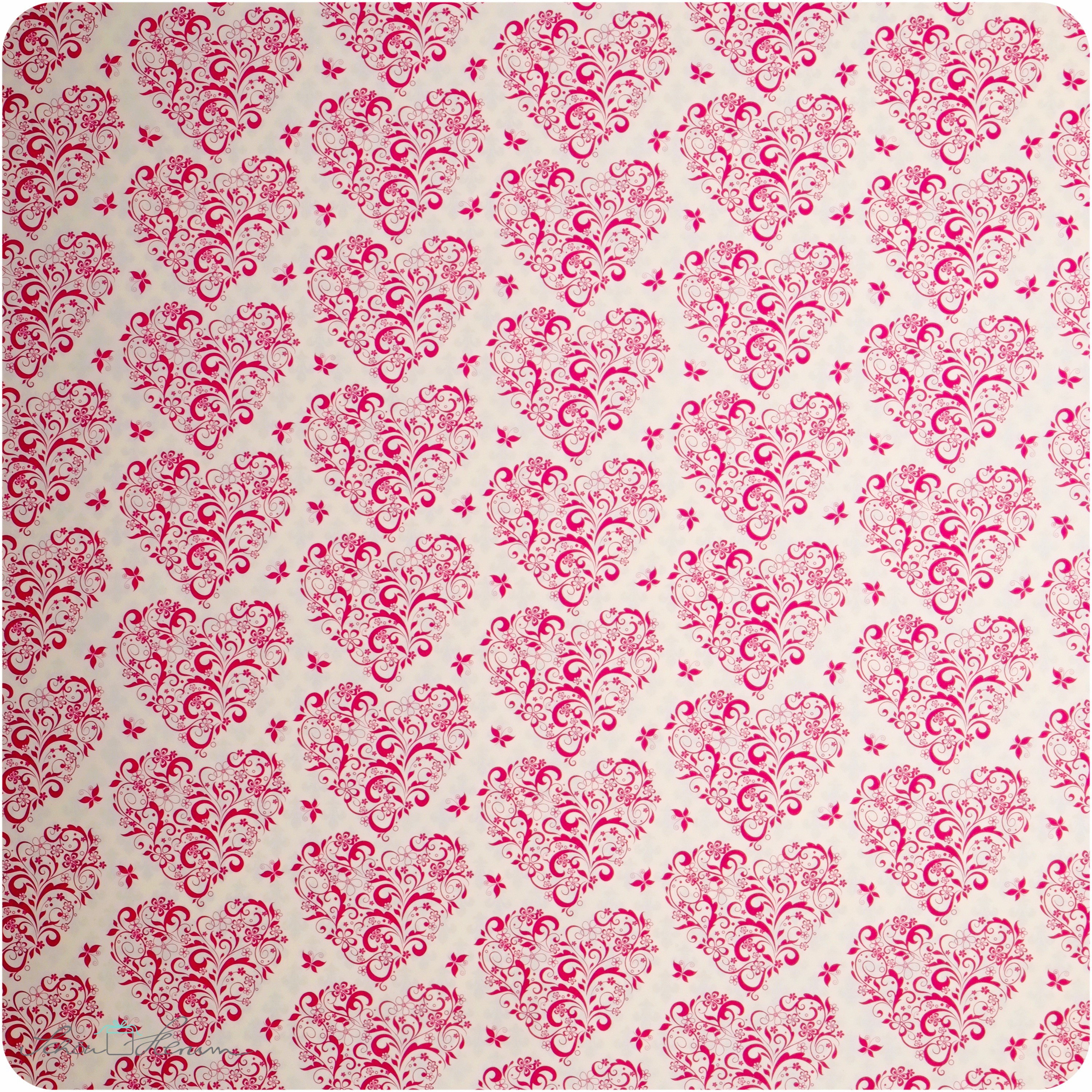 Geschenkpapier Hochzeit
 Geschenkpapier Herzen pink 50 x 70 cm