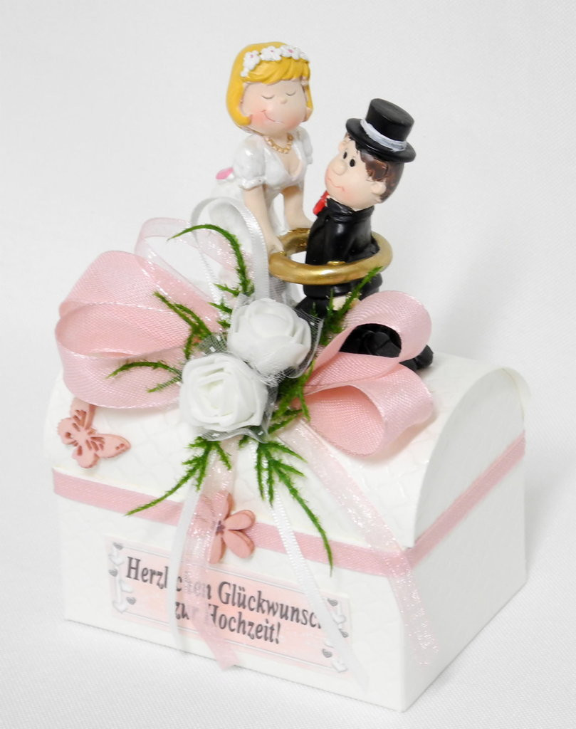 Geschenkschachtel Hochzeit
 Geschenkschachtel Geldgeschenk zur Hochzeit Brautpaar