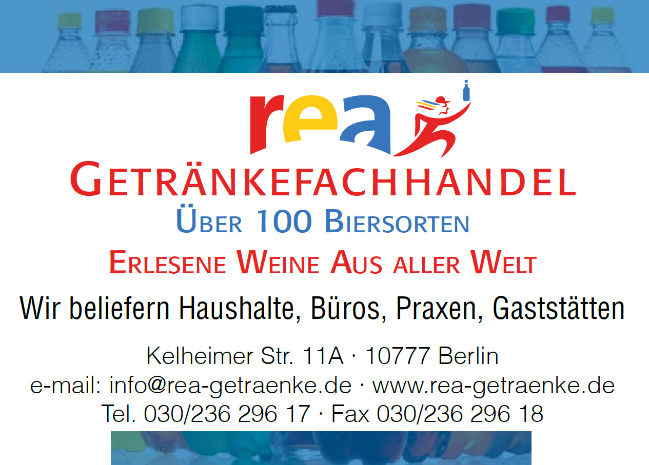 Getränke Lieferservice Berlin
 Rea Getränkefachhandel Lieferservice in Berlin