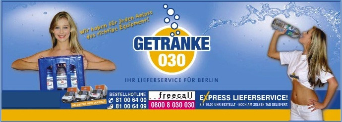 Getränke Lieferservice Berlin
 Getränke 030 Lieferservice Getränkelieferung