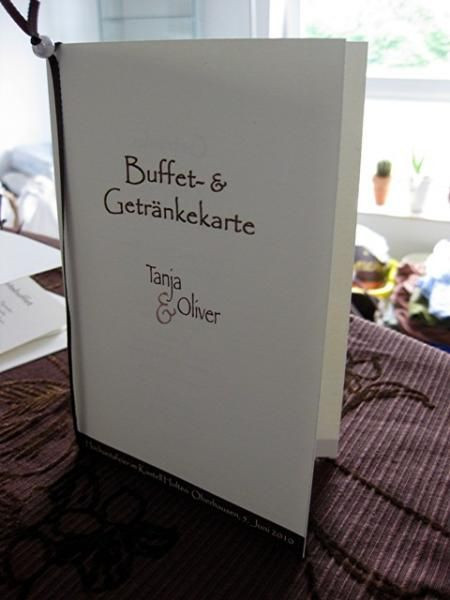 Getränkekarte Hochzeit
 Buffet Und Getränkekarte