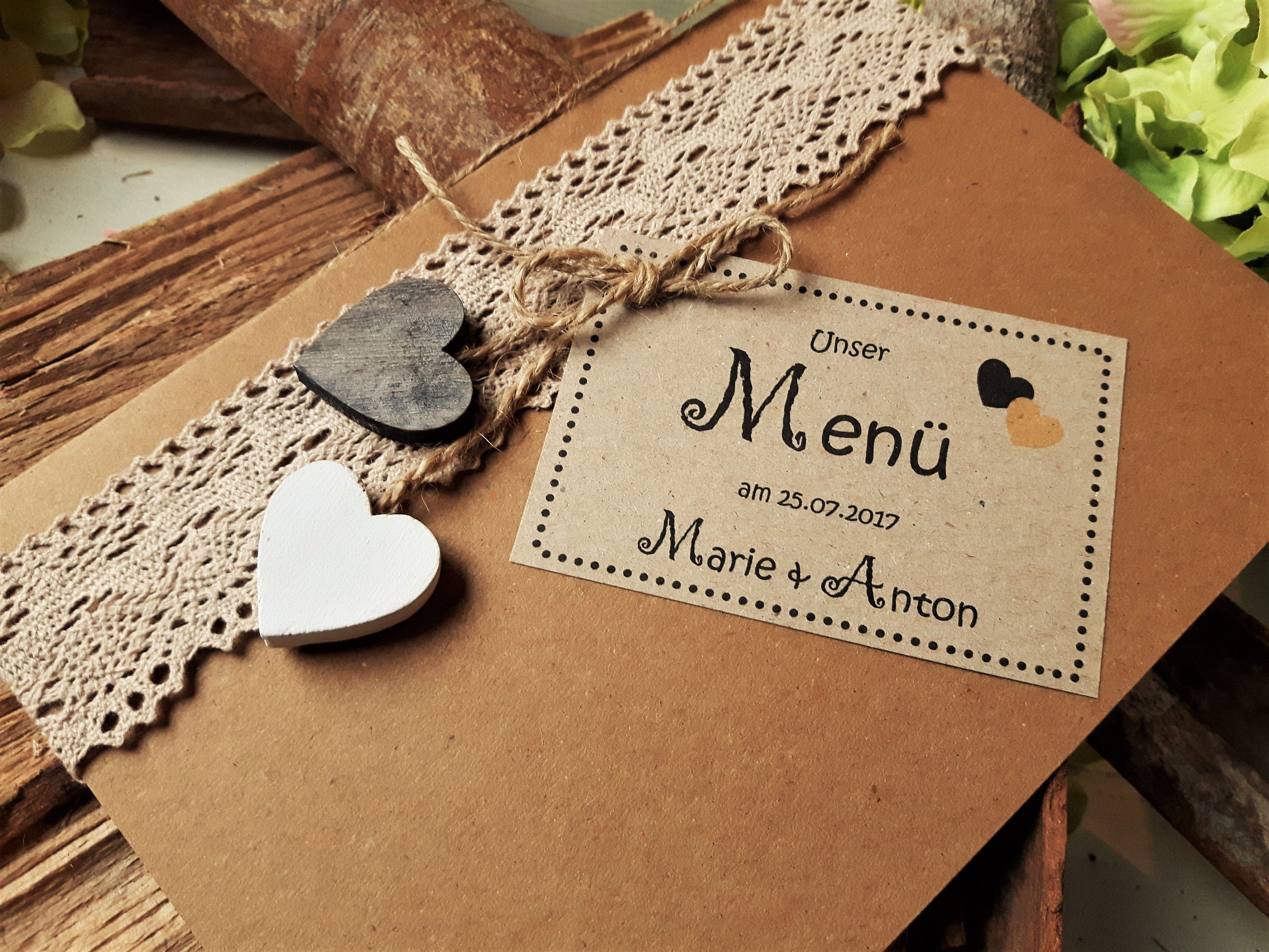 Getränkeliste Hochzeit
 Menükarte Menü Hochzeit Vintage Getränkekarte Holz