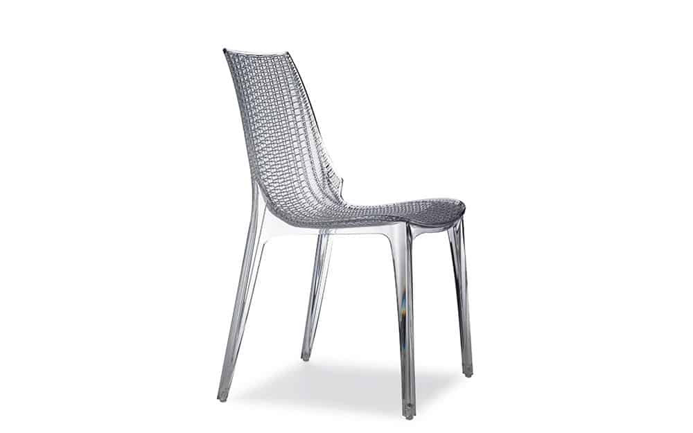 Glänzender Stuhl
 4x Stuhl Tricot Chair Kunststoffstühle