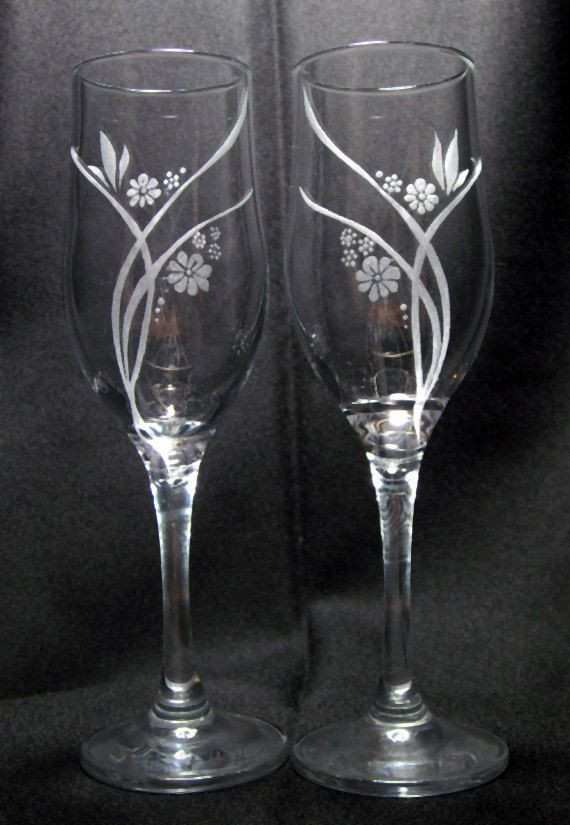 Gläser Gravieren Hochzeit
 champagne glasses Glas & co