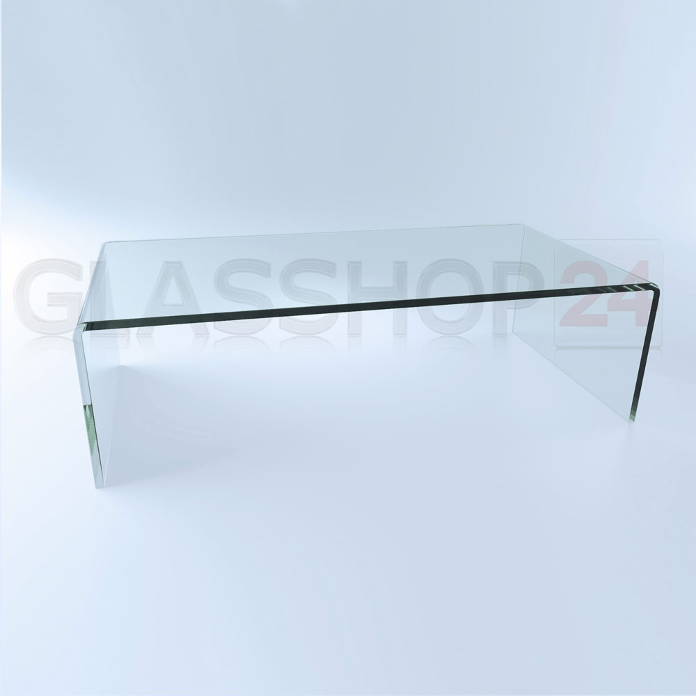 Glastisch Couchtisch
 Exklusiver Design Glas Couchtisch