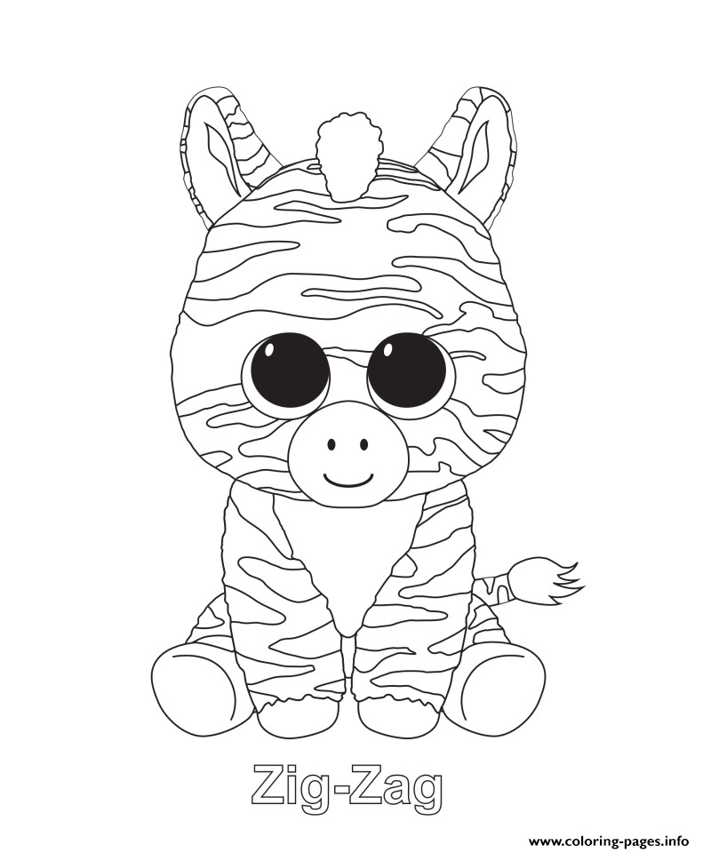 Glubschis Ausmalbilder
 Zig Zag Beanie Boo Coloring Pages Printable
