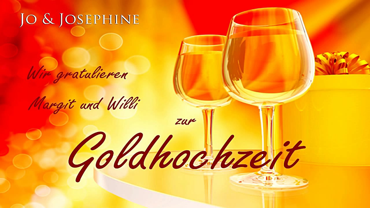 Glückwunsch Zur Goldenen Hochzeit
 Personalisierte Glückwünsche zur Goldenen Hochzeit CD