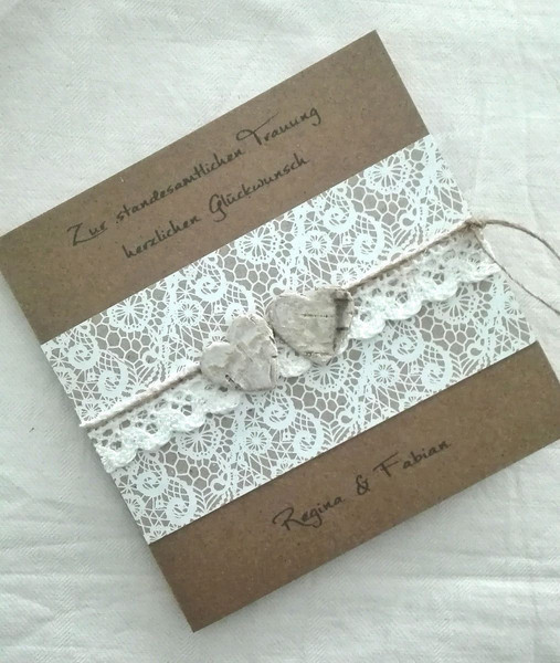 Glückwunschkarte Hochzeit Vintage
 Hochzeitskarten GLÜCKWUNSCHKARTE ZUR HOCHZEIT VINTAGE