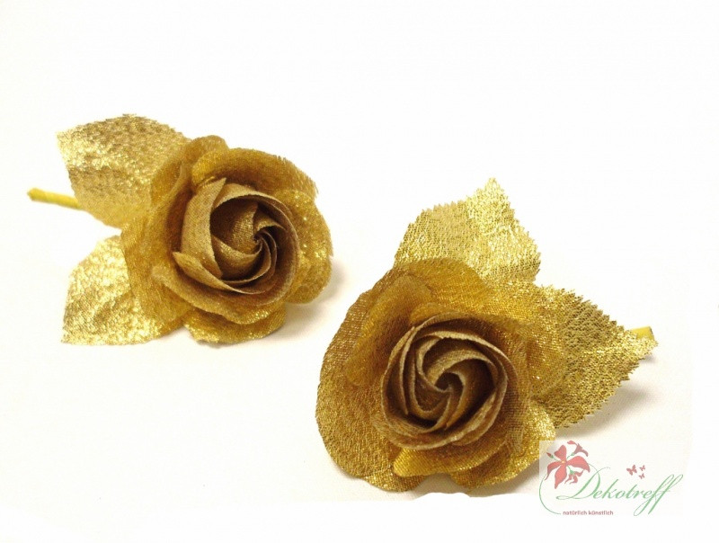 Gold Hochzeit
 Goldhochzeit 50 Jahre Ehe gold Rosen Anstecker als