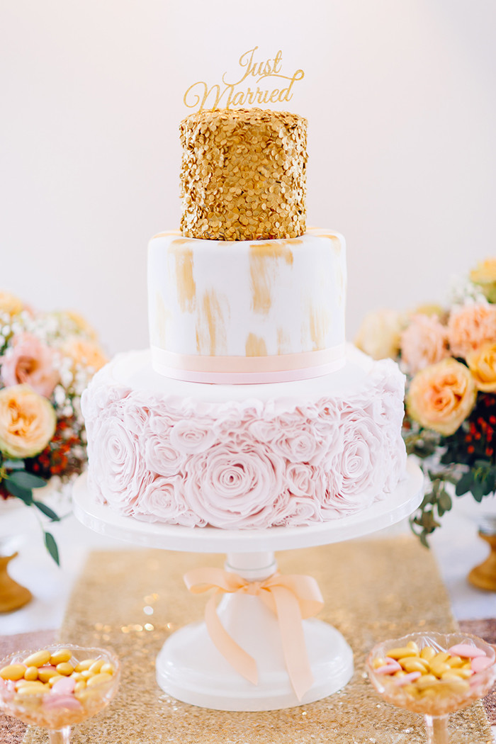 Goldene Hochzeit
 Hochzeit in Gold und Rosa