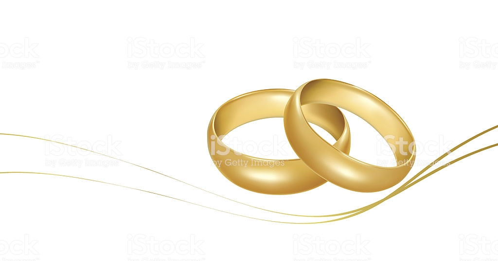 Goldene Hochzeit Clipart
 Zwei Goldene Hochzeit Ringe Stock Vektor Art und mehr