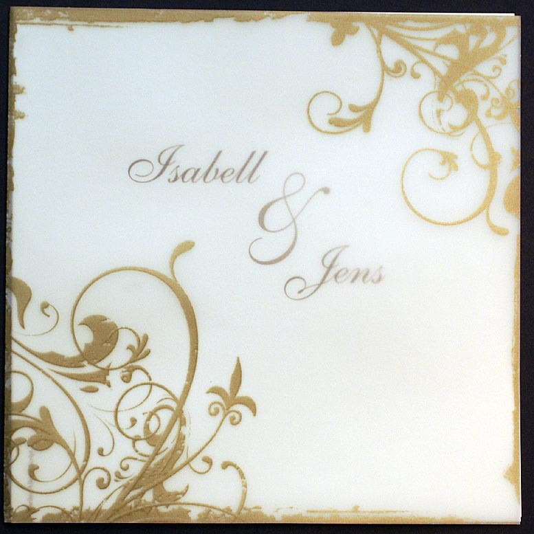 Goldene Hochzeit Einladungskarten
 Einladungskarte pr goldene Hochzeit Ornamente