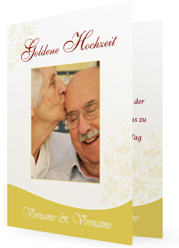 Goldene Hochzeit Einladungskarten
 Goldene Hochzeit Einladungskarten