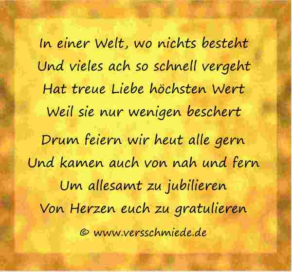 Goldene Hochzeit Gedicht
 30 Wnsche und Sprche zur goldenen Hochzeit der Eltern