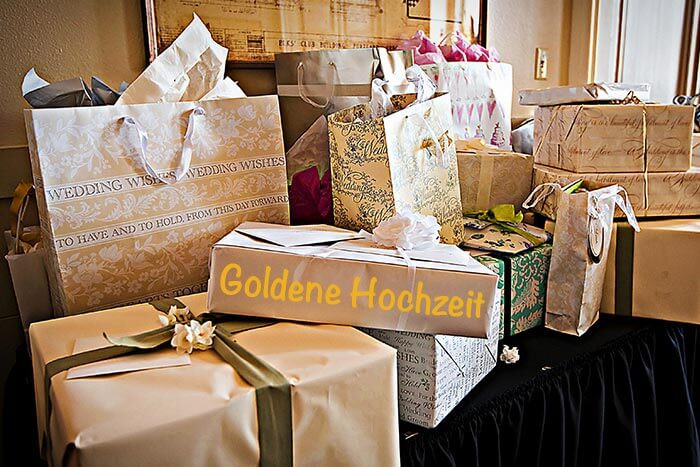 Goldene Hochzeit Ideen Geschenke
 Geschenke zur Goldenen Hochzeit