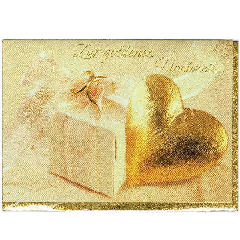 Goldene Hochzeit Karte
 Karte goldene Hochzeit Festpost