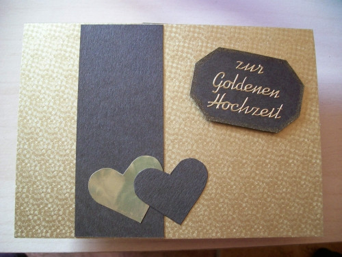 Goldenen Hochzeit
 Willkommen in meiner kleinen Bastelwelt Karten zur