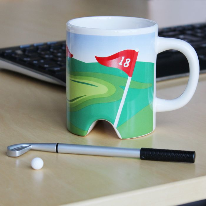 Golf Geschenke
 Golf Becher mit Putter zum Golfen im Büro und zu Hause