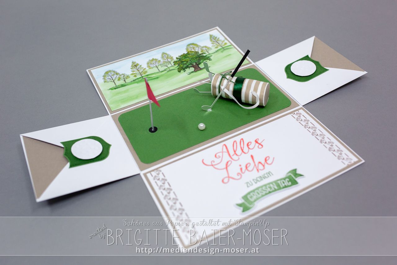 Golf Geschenke
 Explosionsbox mit Sportmotiv Golf