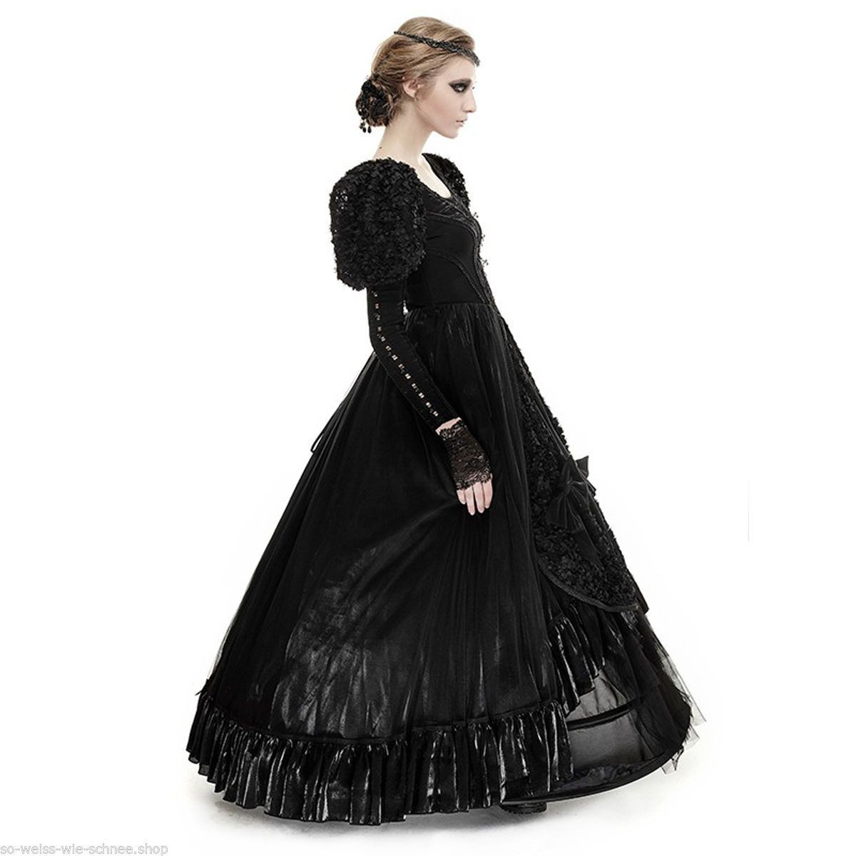 Gothic Kleider Hochzeit
 Punk Rave Gothic Hochzeit Abendkleid Victorian Samt Ball