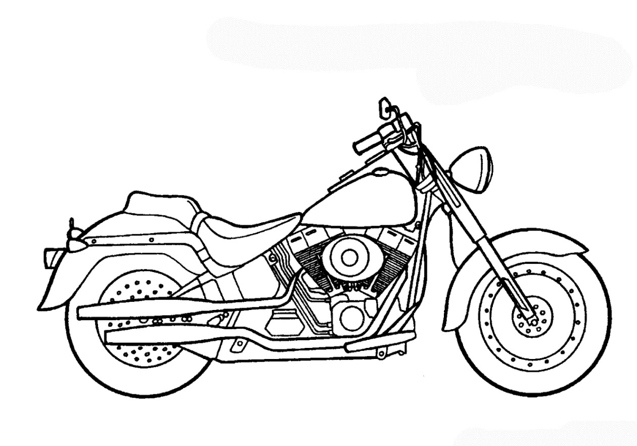 Gratis Malvorlagen
 Ausmalbilder zum Ausdrucken Gratis Malvorlagen Motorrad 1